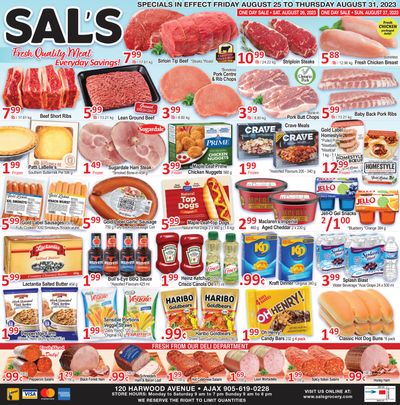 Sal's Grocery Flyer August 25 to 31