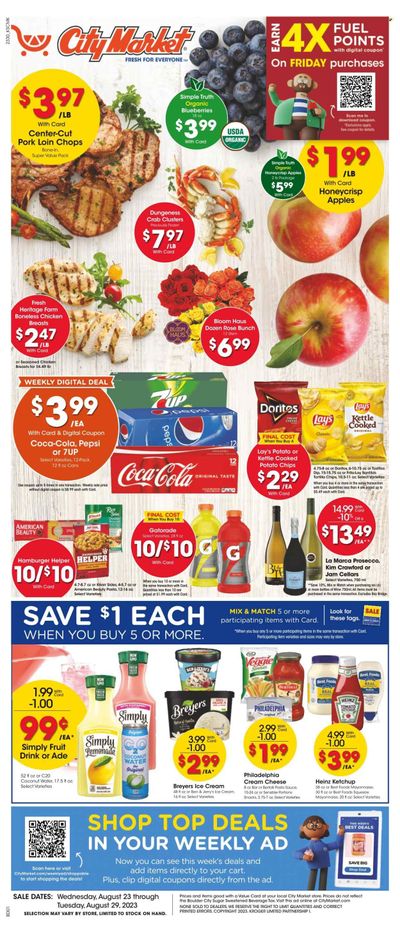 City Market (CO, UT, WY) Weekly Ad Flyer Specials August 23 to August 29, 2023