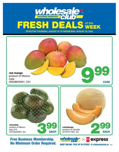 Wholesale Club (West) Fresh Deals of the Week Flyer August 24 to 30