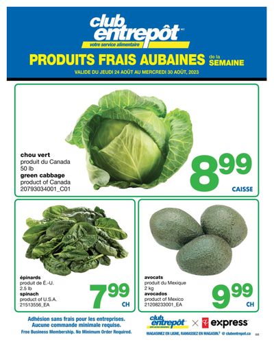 Wholesale Club (QC) Fresh Deals of the Week Flyer August 24 to 30