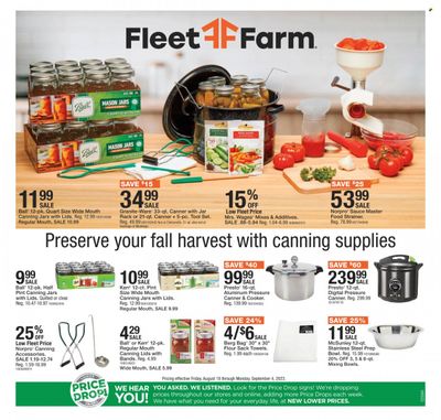 Fleet Farm (IA, MN, ND, WI) Weekly Ad Flyer Specials August 18 to September 4, 2023