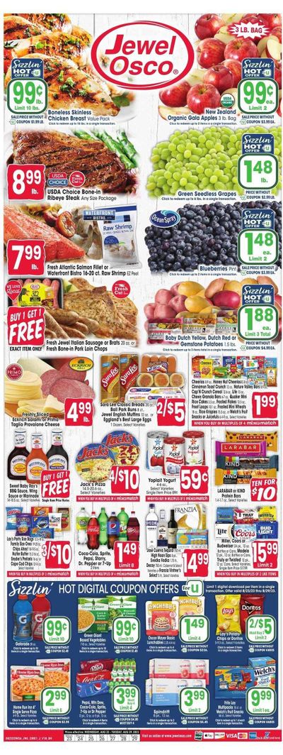 Jewel Osco (IL) Weekly Ad Flyer Specials August 23 to August 29, 2023