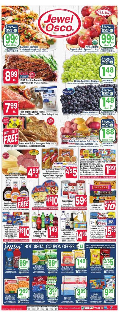 Jewel Osco (IL) Weekly Ad Flyer Specials August 23 to August 29, 2023
