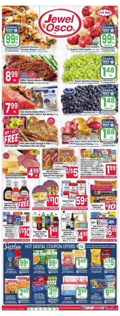 Jewel Osco (IL) Weekly Ad Flyer Specials August 23 to August 29, 2023