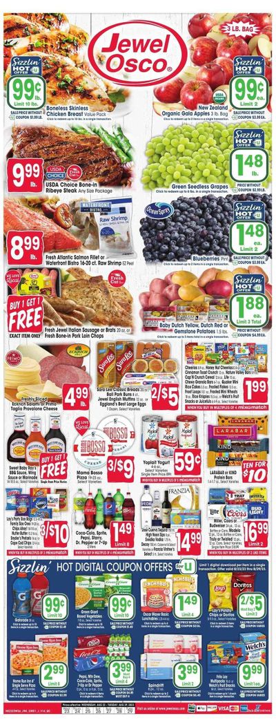 Jewel Osco (IL) Weekly Ad Flyer Specials August 23 to August 29, 2023