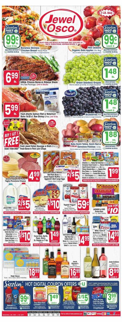Jewel Osco (IL) Weekly Ad Flyer Specials August 23 to August 29, 2023