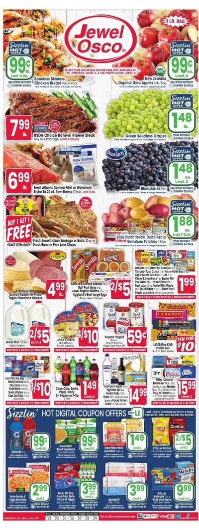 Jewel Osco (IL) Weekly Ad Flyer Specials August 23 to August 29, 2023