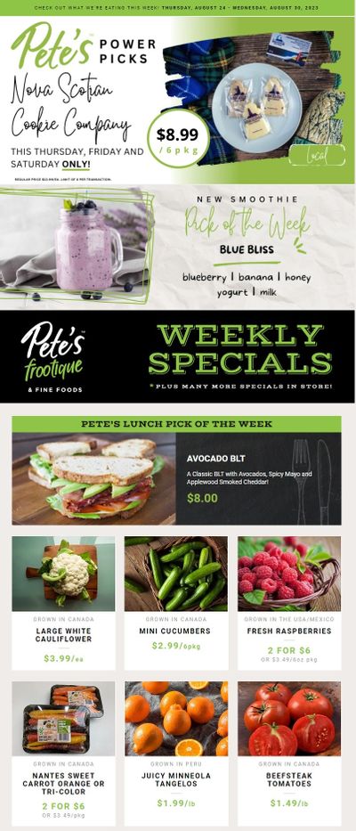 Pete's Fine Foods Flyer August 24 to 30
