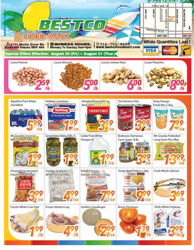 BestCo Food Mart (Etobicoke) Flyer August 25 to 31