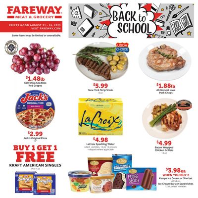 Fareway (IA) Weekly Ad Flyer Specials August 21 to August 26, 2023