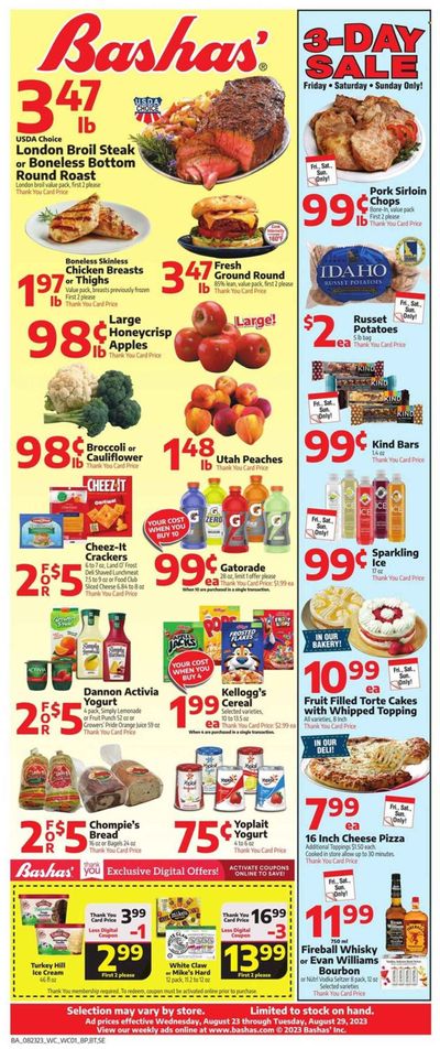 Bashas' (AZ) Weekly Ad Flyer Specials August 23 to August 29, 2023