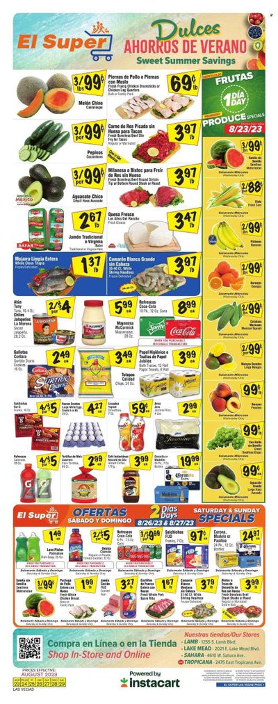 El Super (NV) Weekly Ad Flyer Specials August 23 to August 29, 2023