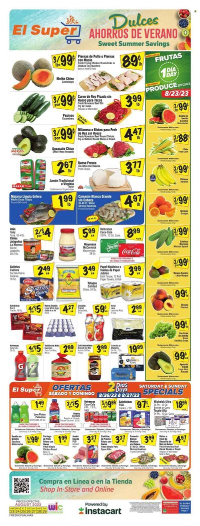 El Super (CA) Weekly Ad Flyer Specials August 23 to August 29, 2023