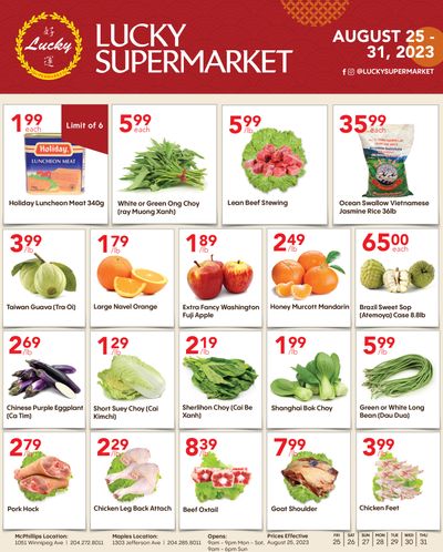 Lucky Supermarket (Winnipeg) Flyer August 25 to 31