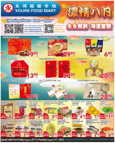 Yours Food Mart Flyer August 25 to 31