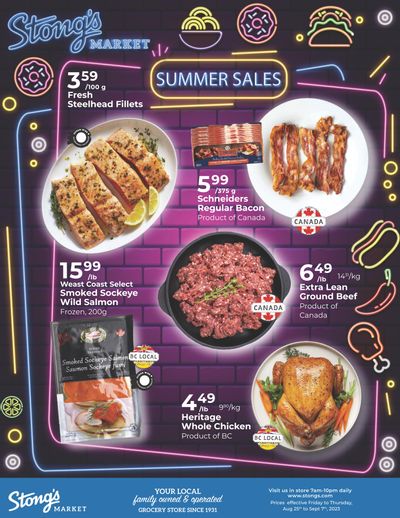 Stong's Market Flyer August 25 to September 7