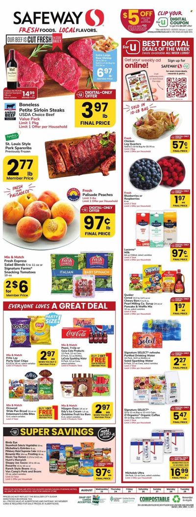 Safeway (CO) Weekly Ad Flyer Specials August 23 to August 29, 2023