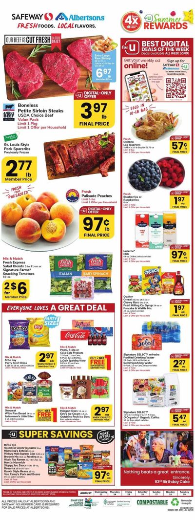 Safeway (CO, WY) Weekly Ad Flyer Specials August 23 to August 29, 2023
