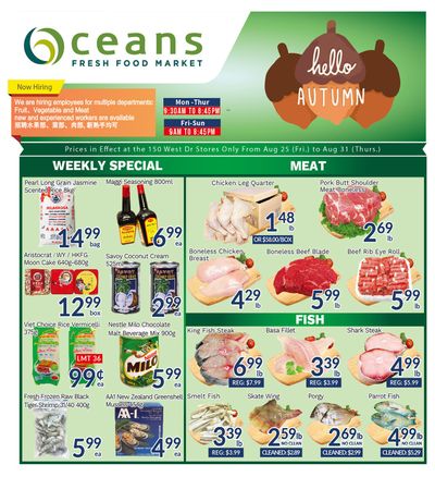 Oceans Fresh Food Market (West Dr., Brampton) Flyer August 25 to 31