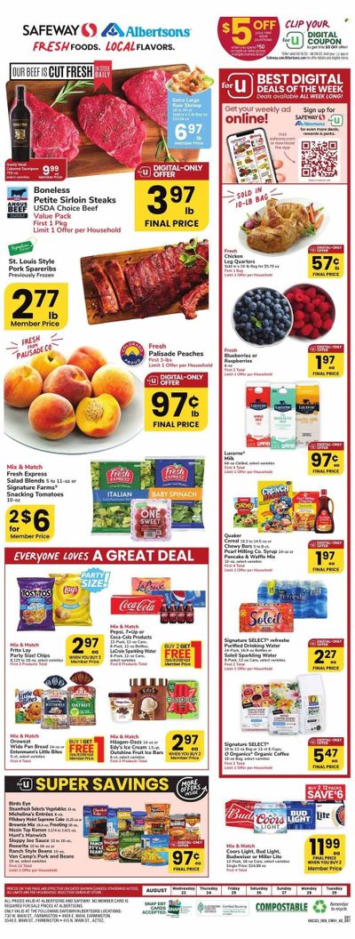 Safeway (NM) Weekly Ad Flyer Specials August 23 to August 29, 2023