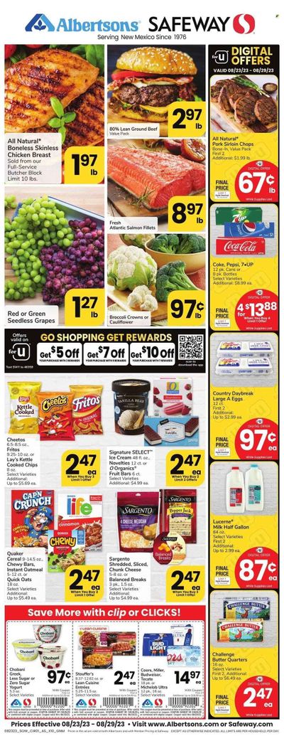 Safeway (NM) Weekly Ad Flyer Specials August 23 to August 29, 2023