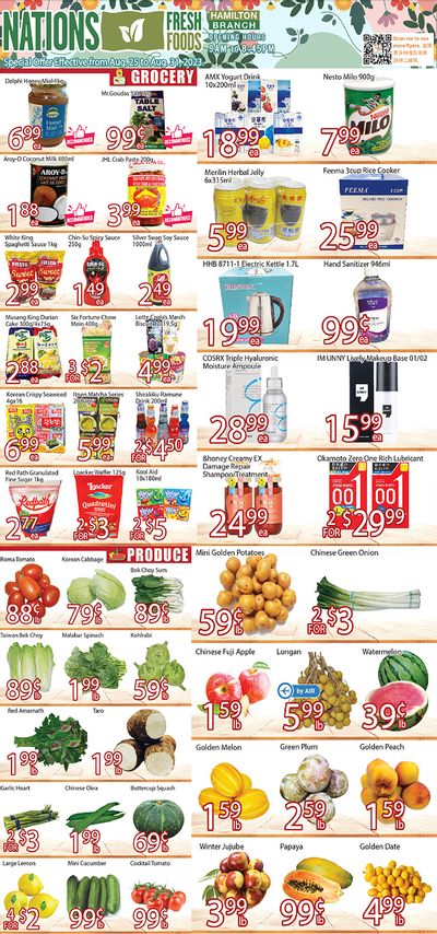 Nations Fresh Foods (Hamilton) Flyer August 25 to 31