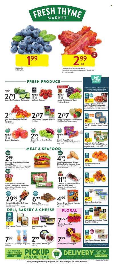 Fresh Thyme Weekly Ad Flyer Specials August 23 to August 29, 2023