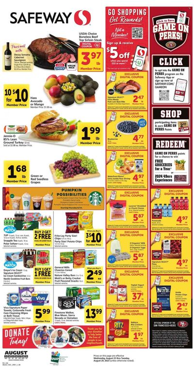 Safeway (NV) Weekly Ad Flyer Specials August 23 to August 29, 2023