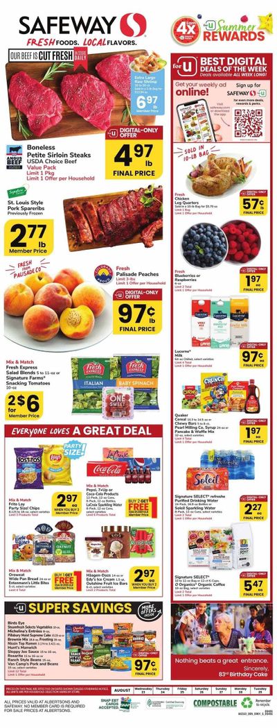 Safeway (WY) Weekly Ad Flyer Specials August 23 to August 29, 2023