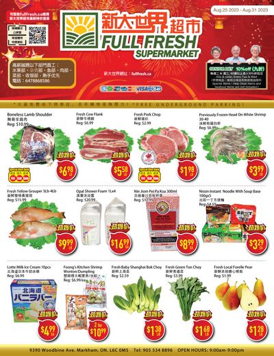 Full Fresh Supermarket Flyer August 25 to 31