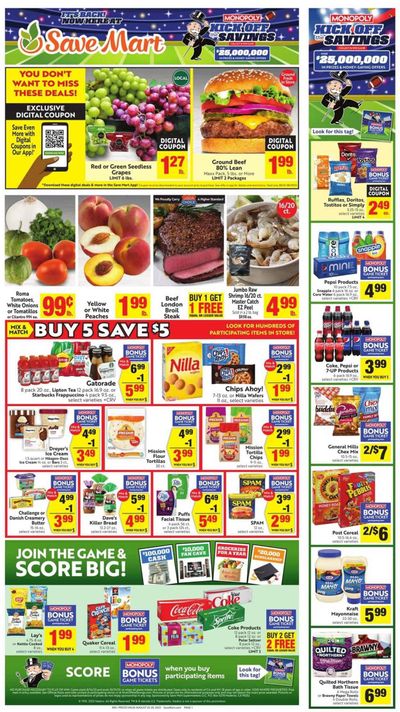 Save Mart (CA, NV) Weekly Ad Flyer Specials August 23 to August 29, 2023