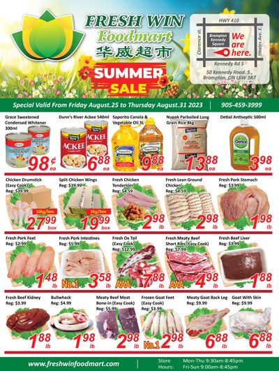 Fresh Win Foodmart Flyer August 25 to 31