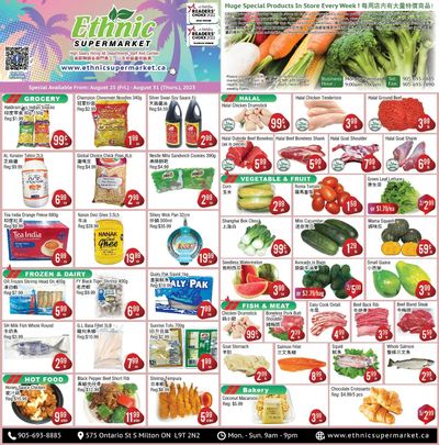 Ethnic Supermarket (Milton) Flyer August 25 to 31