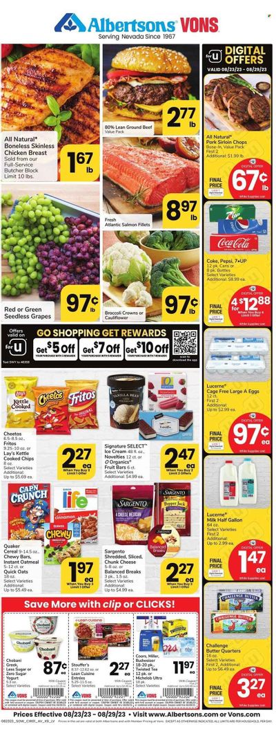 Vons (NV) Weekly Ad Flyer Specials August 23 to August 29, 2023