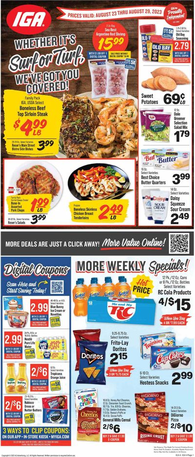 IGA (KY) Weekly Ad Flyer Specials August 23 to August 29, 2023