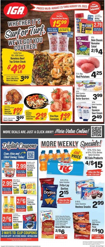 IGA (KY) Weekly Ad Flyer Specials August 23 to August 29, 2023