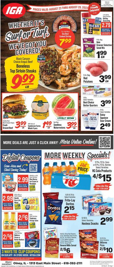 IGA (IL) Weekly Ad Flyer Specials August 23 to August 29, 2023