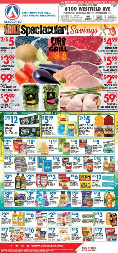 Associated Supermarkets (NY) Weekly Ad Flyer Specials August 18 to August 24, 2023