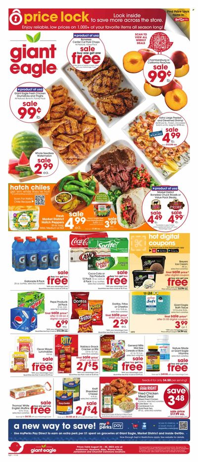 Giant Eagle (OH) Weekly Ad Flyer Specials August 24 to August 30, 2023
