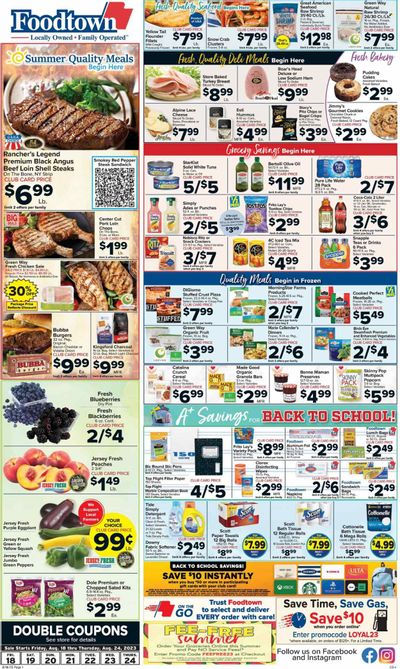 Foodtown (NJ, NY, PA) Weekly Ad Flyer Specials August 18 to August 24, 2023