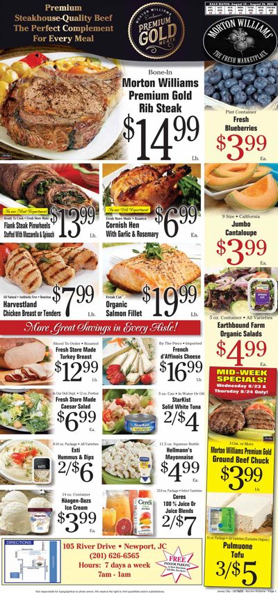 Morton Williams (NJ) Weekly Ad Flyer Specials August 18 to August 24, 2023