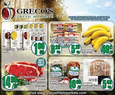 Greco's Fresh Market Flyer August 25 to September 7