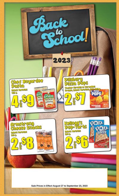 AG Foods Back To School Super Saver Flyer August 27 to September 23