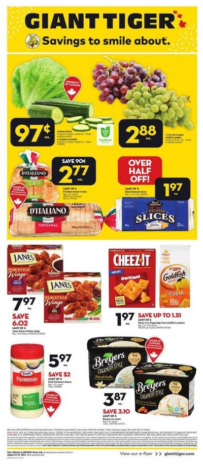 Giant Tiger Canada: 47 Cent Cheez-Its After Coupon + Flyer Deals