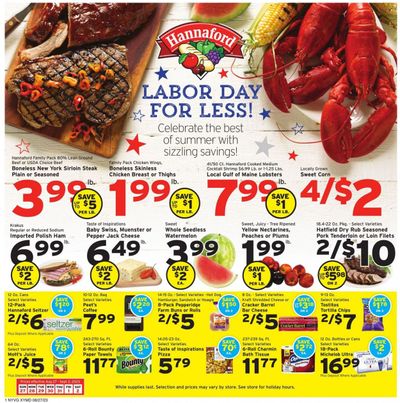 Hannaford (NY) Weekly Ad Flyer Specials August 27 to September 2, 2023