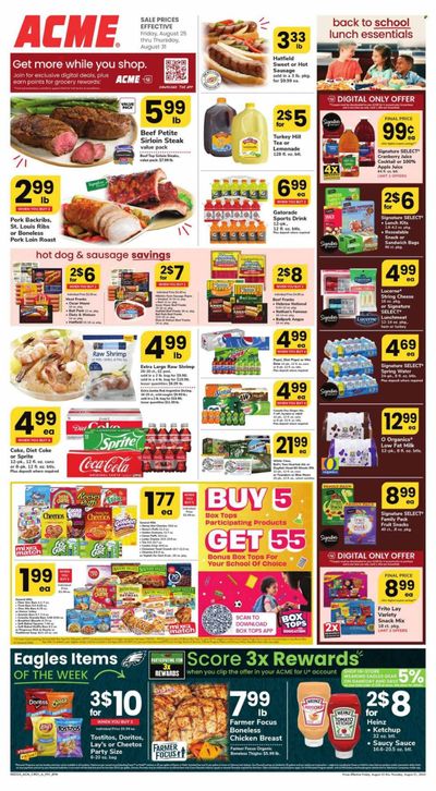 ACME (DE, MD, NJ, NY, PA) Weekly Ad Flyer Specials August 25 to August 31, 2023