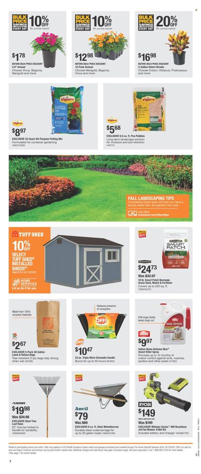 The Home Depot Weekly Ad Flyer Specials August 24 to September 4, 2023