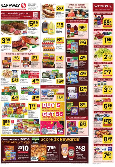 Safeway (DC) Weekly Ad Flyer Specials August 25 to August 31, 2023