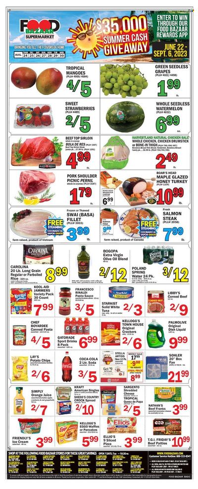 Food Bazaar (CT, NJ, NY) Weekly Ad Flyer Specials August 24 to August 30, 2023