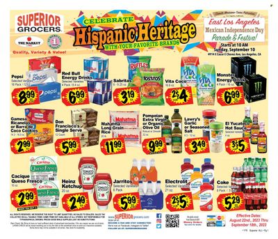 Superior Grocers (CA) Weekly Ad Flyer Specials August 22 to September 18, 2023